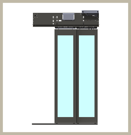 2 Panel Teleskobik Kabin Kapısı