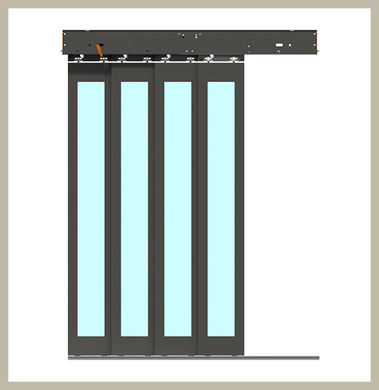 4 Panel Teleskobik Kabin Kapısı